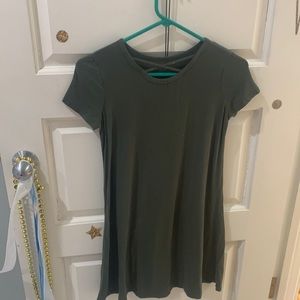 Casual soft green dress
